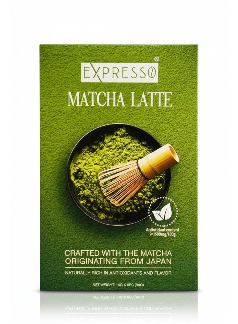 Espresso Matcha Latte Originating from Japan 14g x 6 Sachets 84g - Image 2